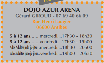 Les horaires du JCA à l'Azur Arena